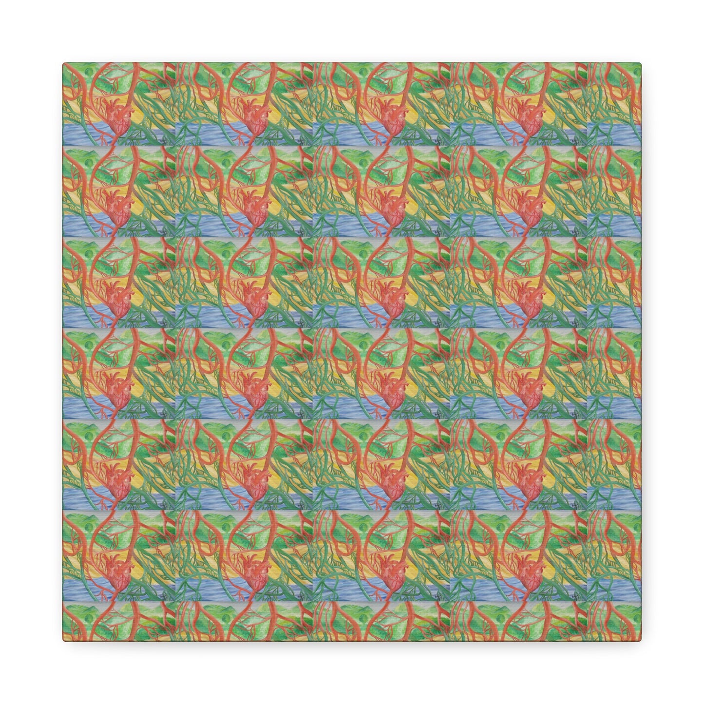 Eco Cardiology Canvas Gallery Wraps