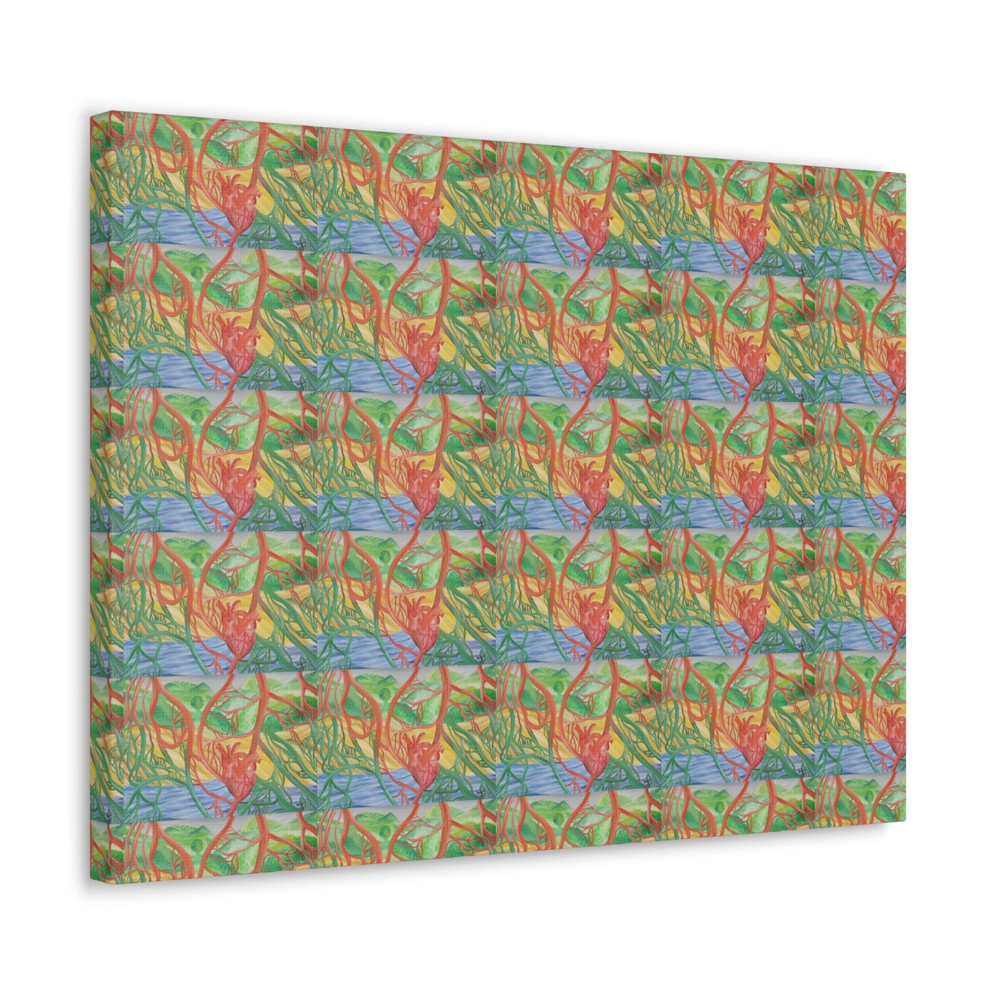 Eco Cardiology Canvas Gallery Wraps