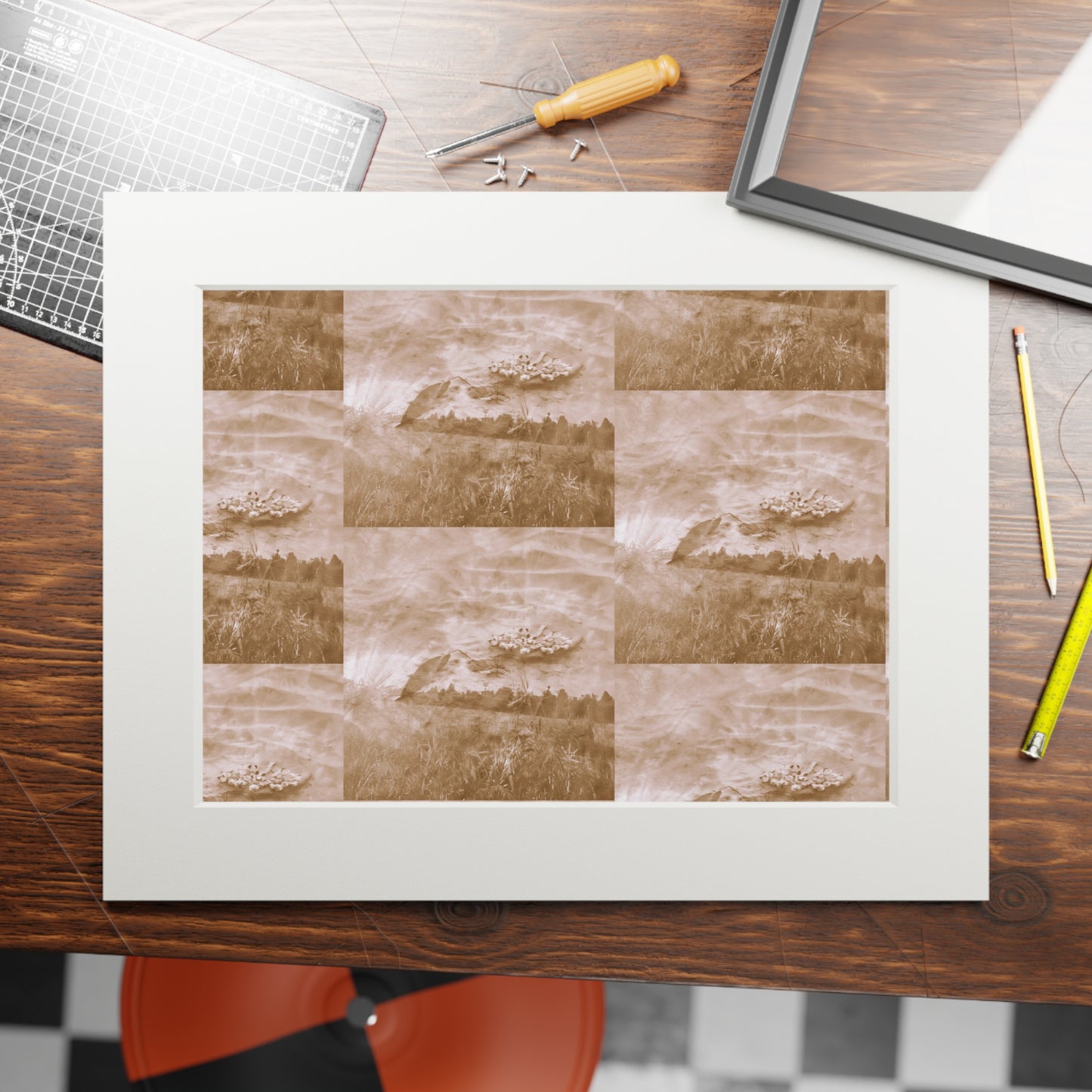 Sepian Exploration  Fine Art Prints (Passepartout Paper Frame)