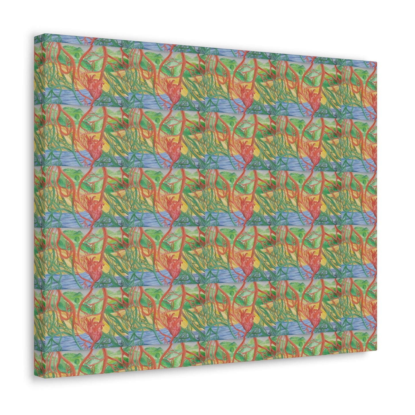 Eco Cardiology Canvas Gallery Wraps