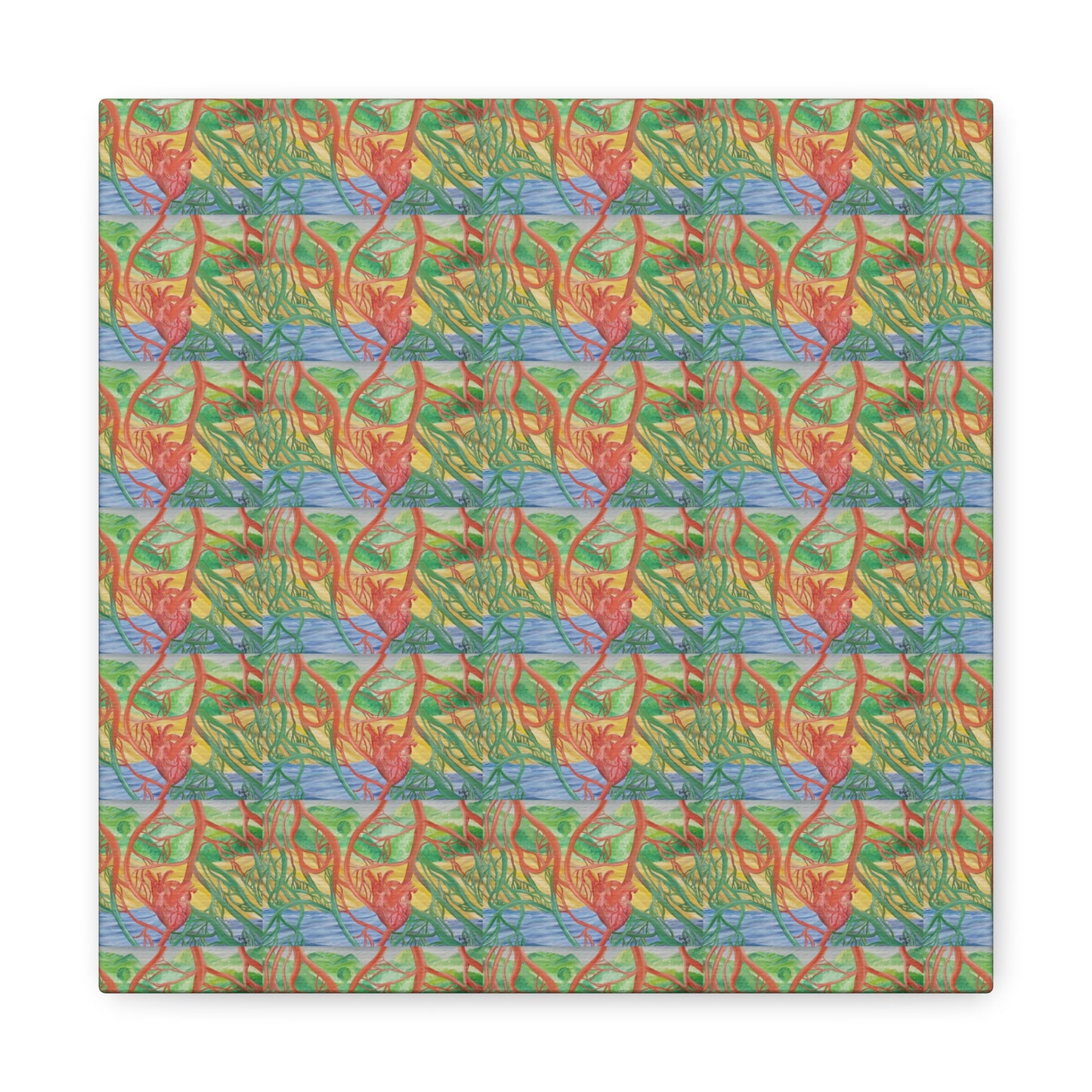 Eco Cardiology Canvas Gallery Wraps