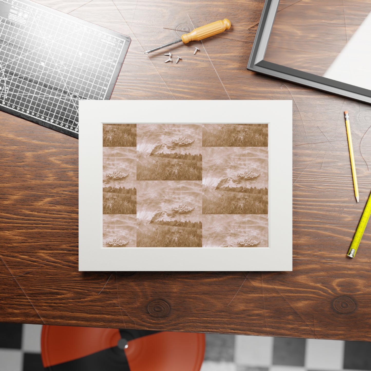 Sepian Exploration  Fine Art Prints (Passepartout Paper Frame)