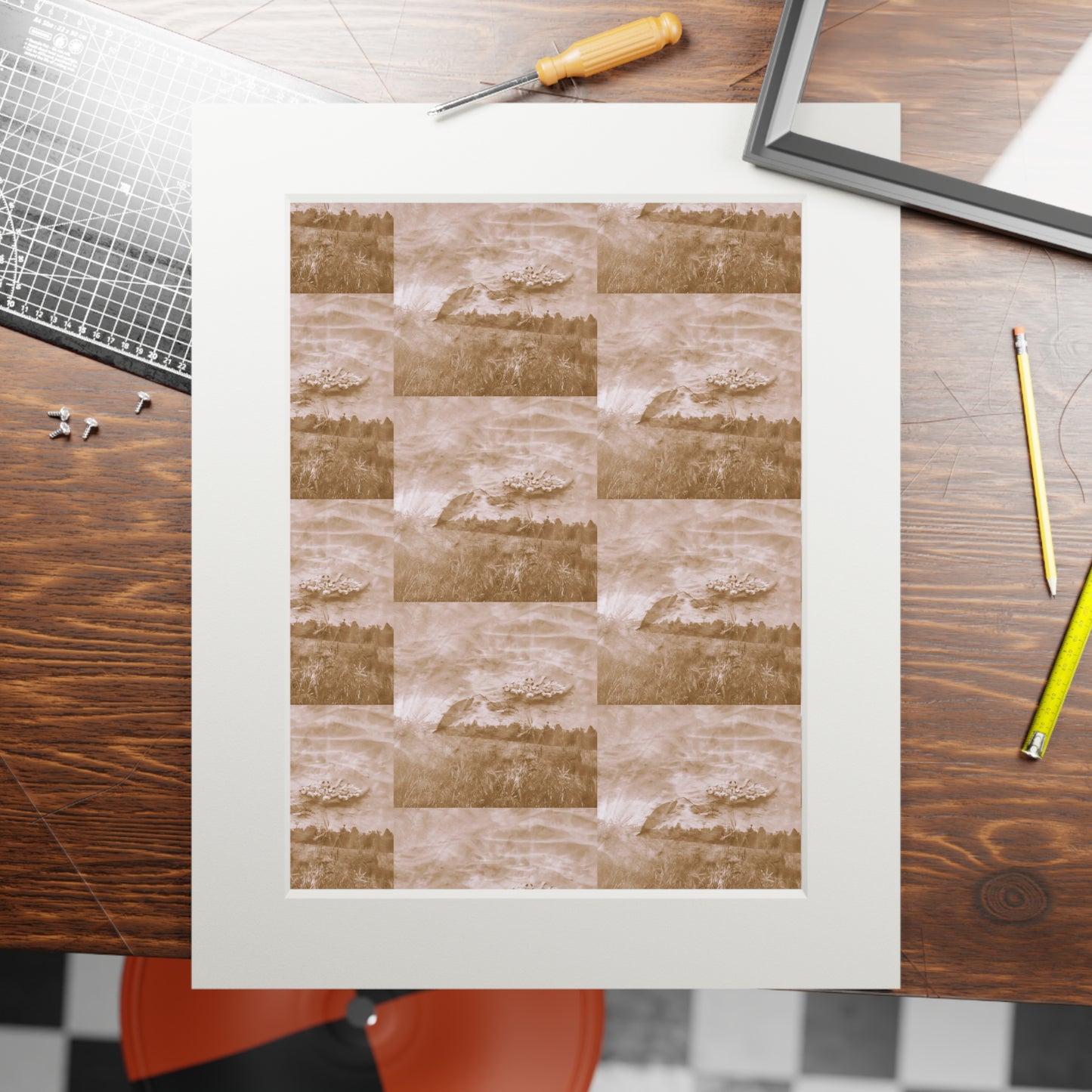 Sepian Exploration  Fine Art Prints (Passepartout Paper Frame)