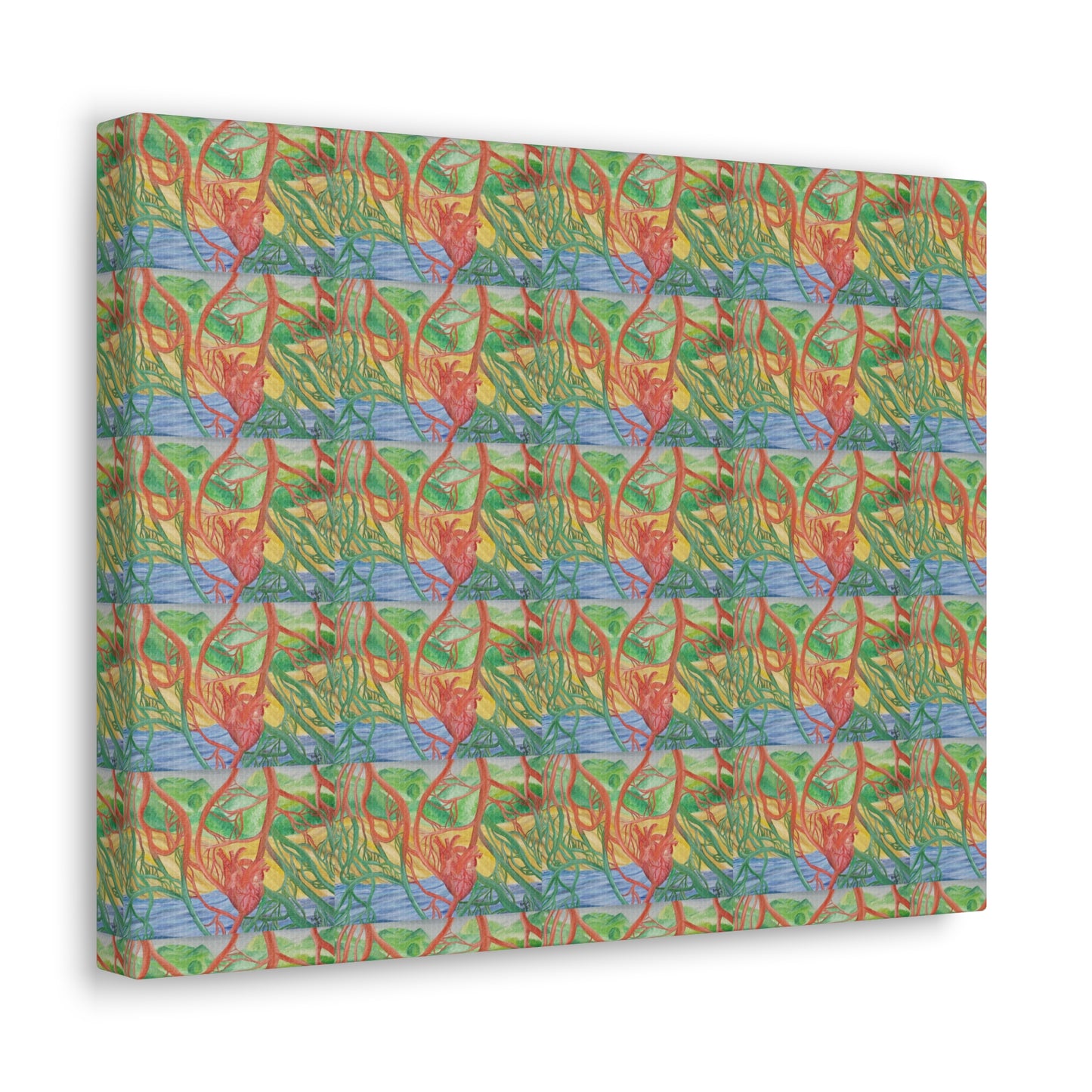 Eco Cardiology Canvas Gallery Wraps